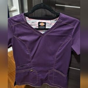 Purple Scrub Set | Dickies Top + HeartSoul Pants | Straight Leg